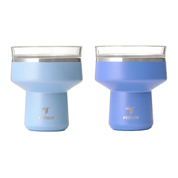 Reduce 12 oz Saltini Margarita Tumbler 2 PACK No Splash Blueberry & Dreamsicle - Picture 1 of 14